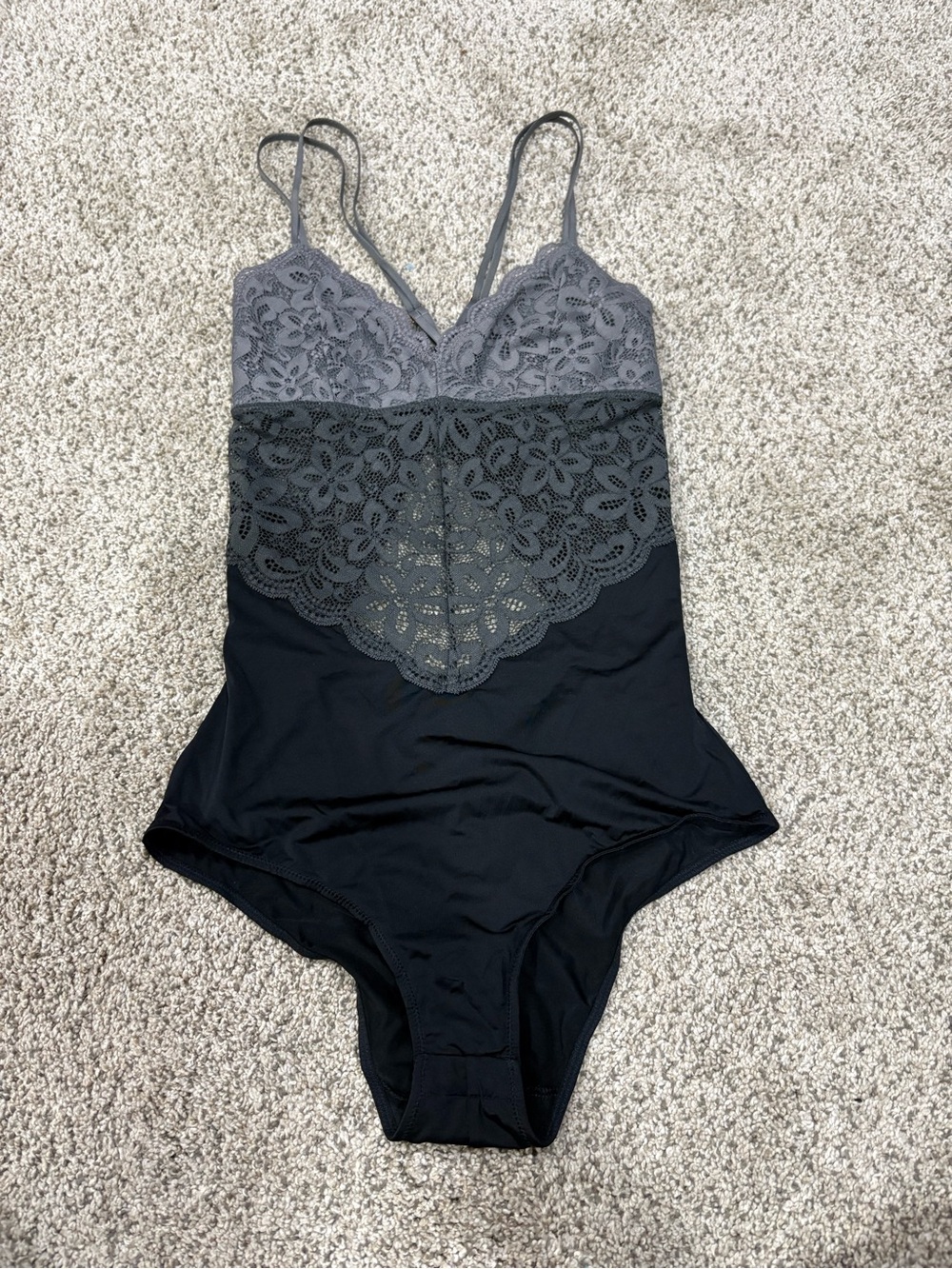 3 for $18 SALE American Eagle Outfitters Lace Bodysuit - Black and Gray